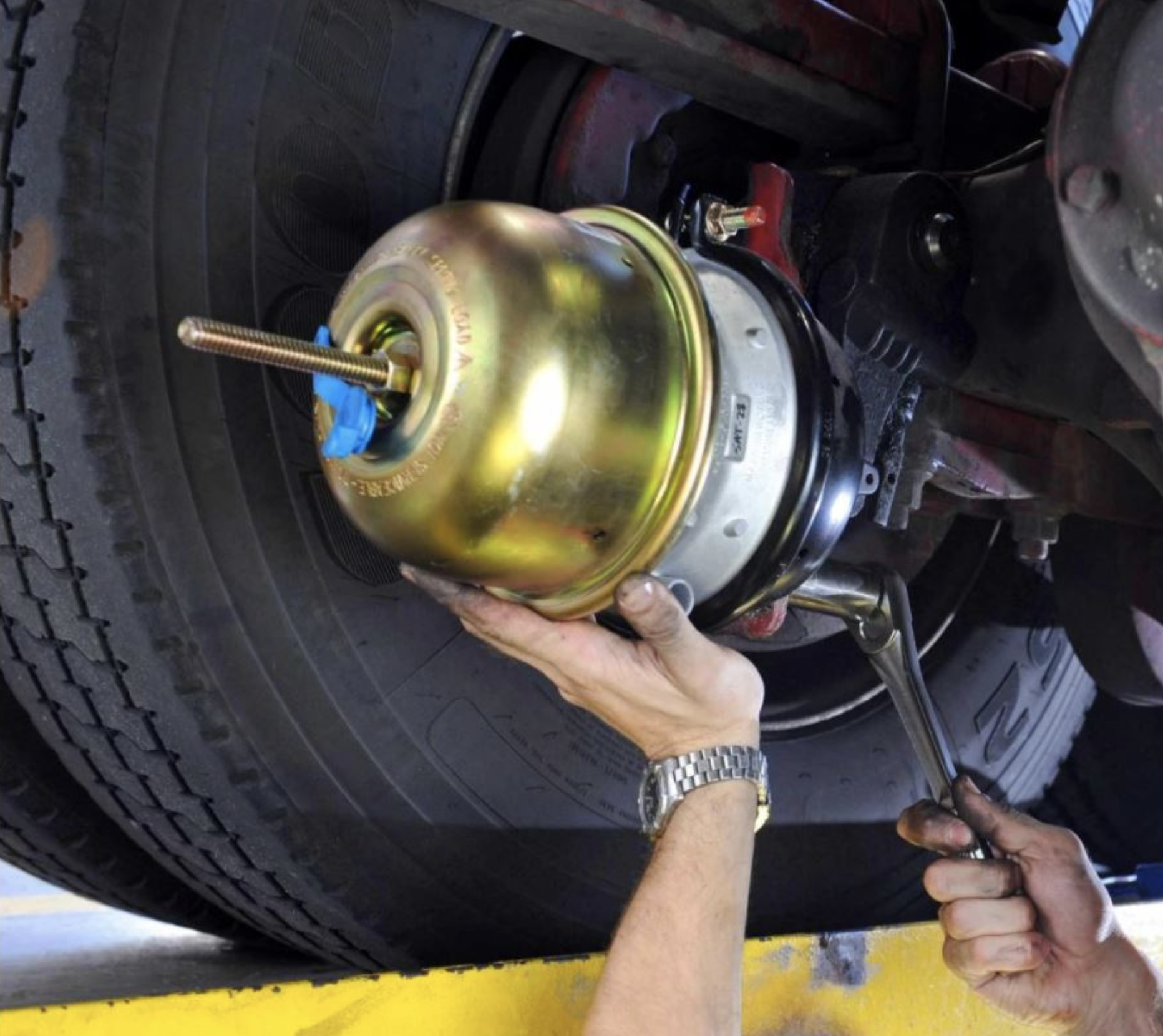 this image shows truck repair in Hanford, CA