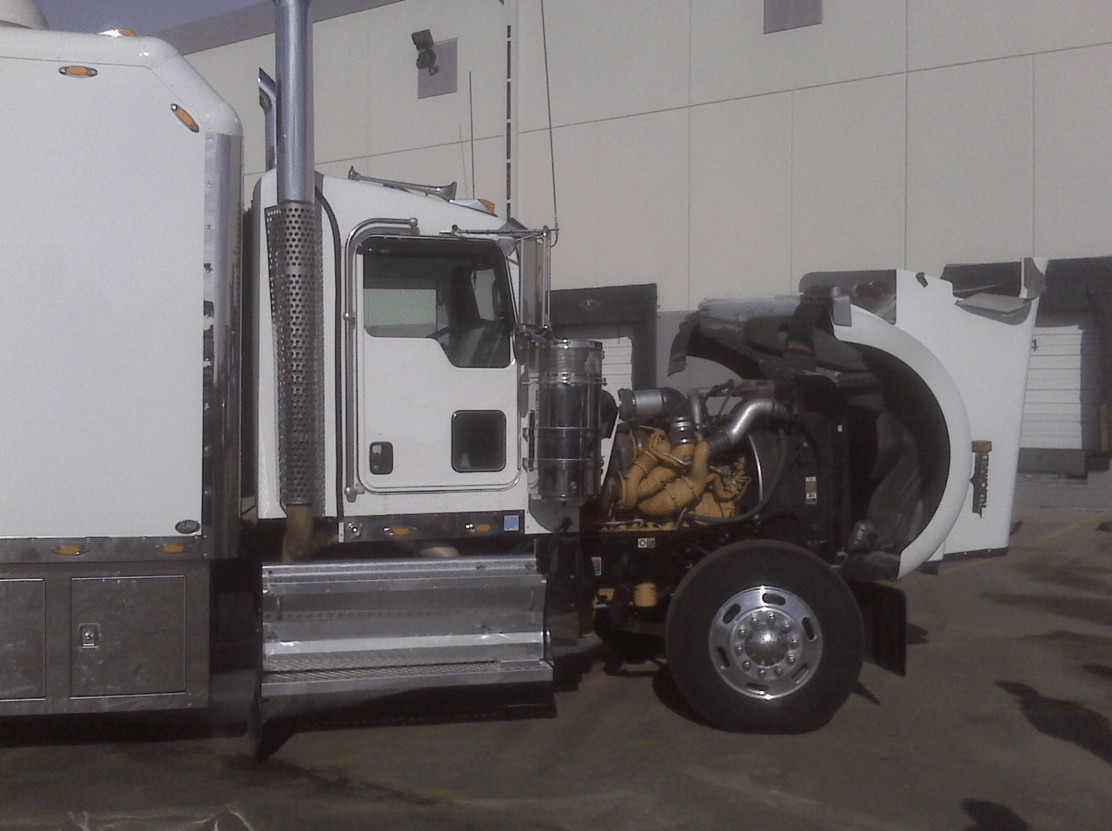 this image shows truck repair in Kerman, CA